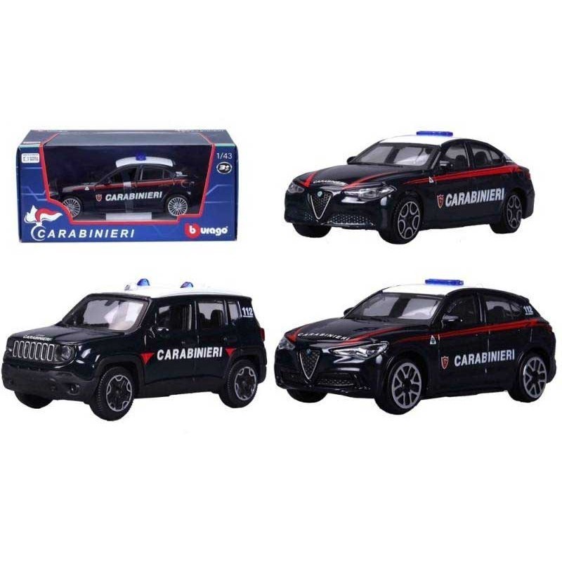 BURAGO AUTO CARABINIERI ASSORTIMENTO SCALA 1:43