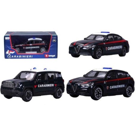 BURAGO AUTO CARABINIERI ASSORTIMENTO SCALA 1:43