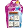 Blister sagomato 3 timbri Principesse Disney – Giochi creativi bambini