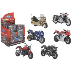 WELLY MOTO STRADA 1:18 C/LICENZA 24PZ D/BOX 12 AS