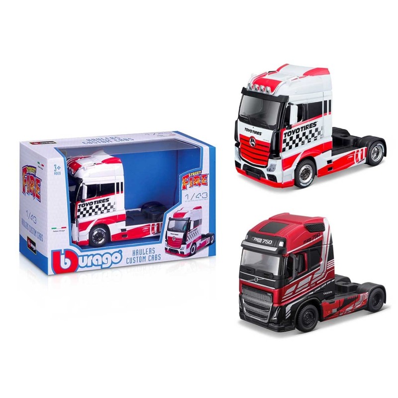 BURAGO MOTRICE MERCEDES VOLVO SCALA 1:43 32200
