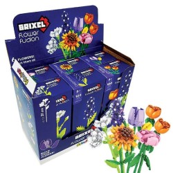 SBABAM BRIXEL FLOWER FUSION DISPLAY 6 PZ ALTEZZA 27 CM 150 PZ BRIFLOFUS TI