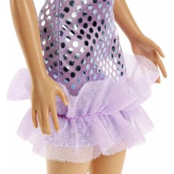 MATTEL BARBIE BONECA CON ABITO AZZURRO CAPELLI BIONDI HGM59