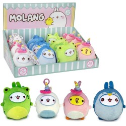 MOLANG PELUCHE 13CM + BAGCLIP ASSORTTIIS IN DISPLAY 12 PZ MLNG008F