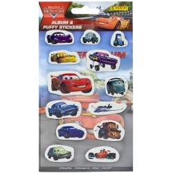 PANINI DISNEY CARS ALBUM & PUFFY STICKERS 13PCS 10,5X20,5CM